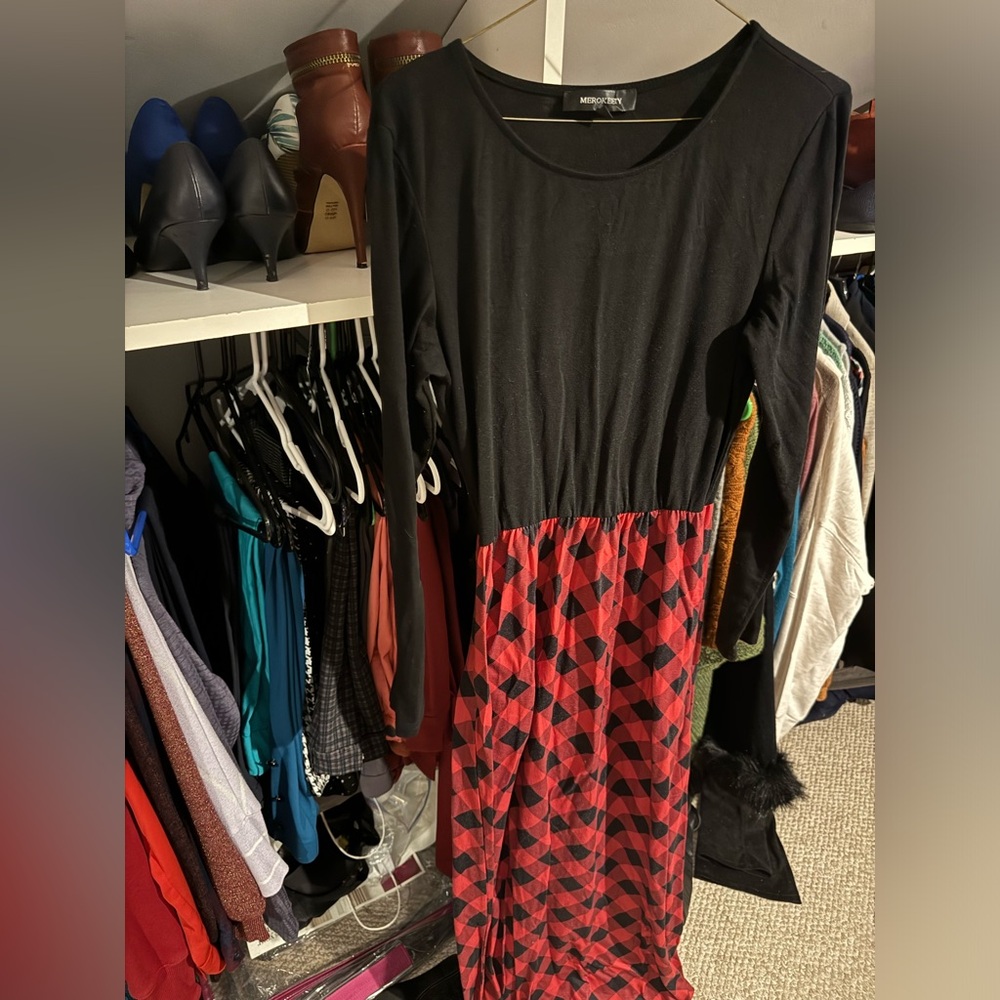 Buffalo plaid Maxi dress